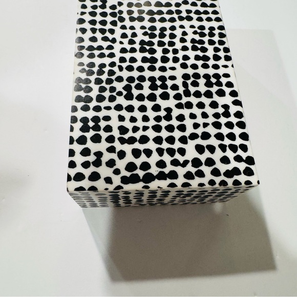 Dalmatian Print Decorative Storage Box Black White with Lid - Picture 4 of 15